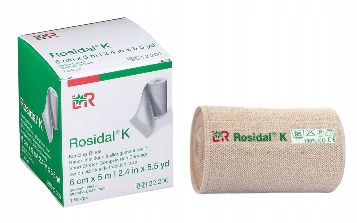 Rosidal K 6 cm* 5 m 1 pz benda elastica compressiva a breve elasticità