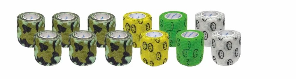 Banda adesiva 2,5 cm*4,5 m 1pc smile elastico giallo, autoadesivo
