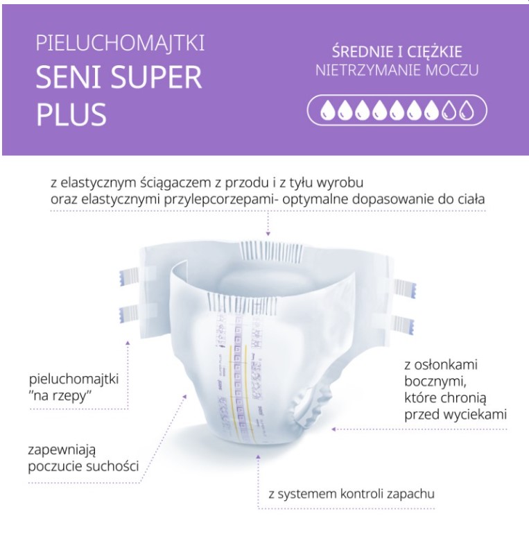 Pannolini Super Seni Plus per adulti XX-Large 10 pezzi