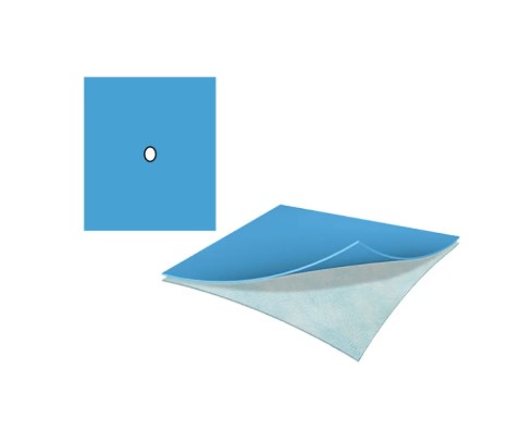 Telo sterile ALPHAtex REF AT-NFF-S 21 50 *60cm con foro centrale 7cm 1 pezzo non adesivo