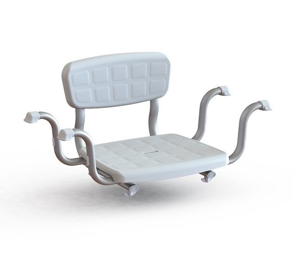 Panca da bagno da incasso con schienale KING-BSB-20