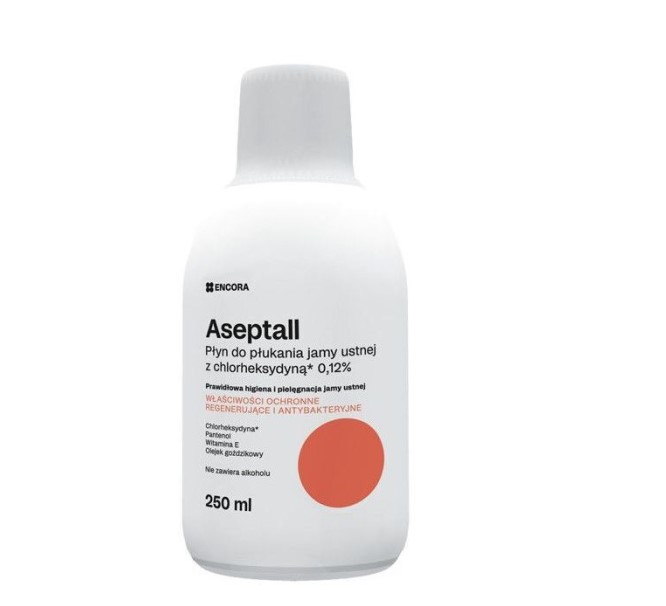 Colluttorio Aseptall 250ml con clorexidina 0,12%