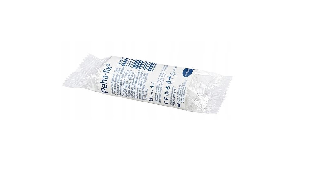Fascia semielastica Peha-Fix 8 cm * 4 m, 1 pezzo, confezionata singolarmente.