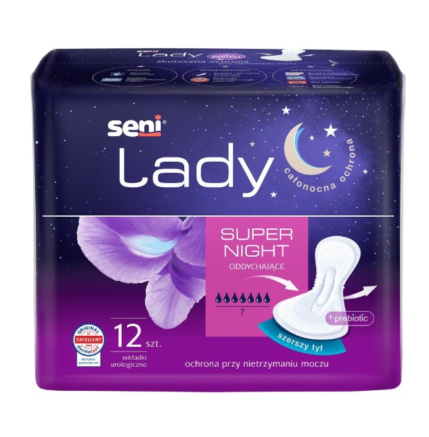 Seni Lady Super Night 12 pezzi solette urologiche