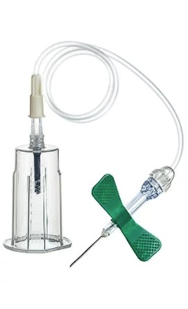Ago a farfalla di sicurezza 21G 0,8* 19mm con tubo 7,5 19cm 35pcs Vacuette Greiner REF 450085v1