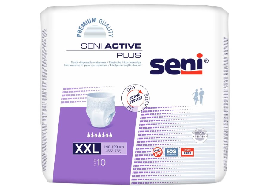 Seni Active Plus 2X- LARGE mutandine assorbenti 10 pezzi