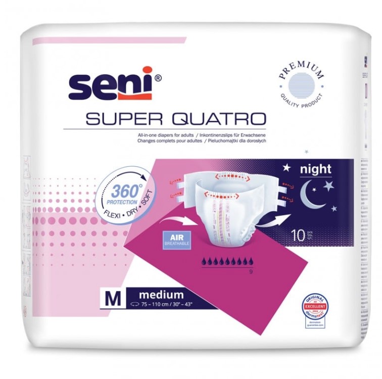 Pannolini Seni Super Quatro M 10 pezzi