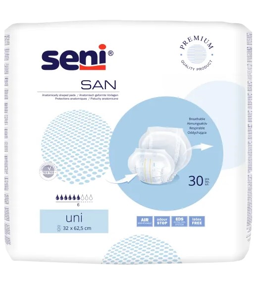 Pannolini anatomici Seni San Uni 30 pezzi