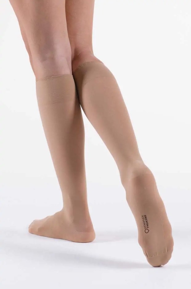 Gambaletto Venoflex Secret cl.2 taglia 5 beige dorato