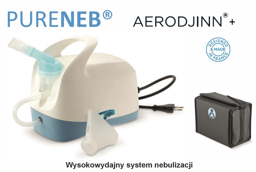 Compressore pneumatico PURENEB AERODJINN per il trattamento delle patologie polmonari
