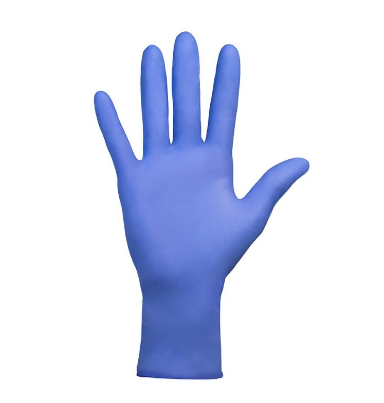 Blu S 100 pezzi guanti in nitrile senza polvere Linea PROTECT
