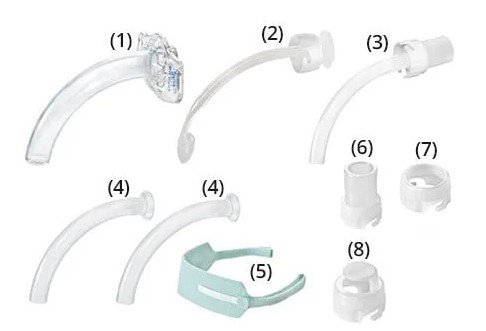 Tubo per tracheostomia KAN 8.0 senza bracciale 47-8000