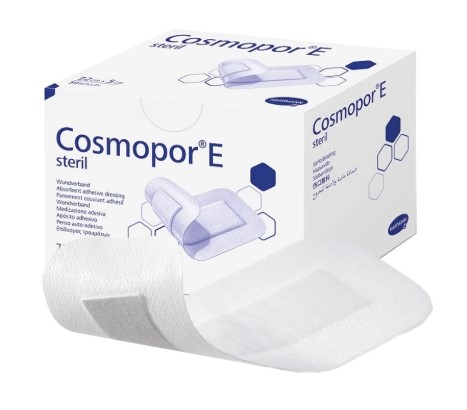 Medicazione con tampone assorbente COSMOPOR E 15* 8cm 25 pz.