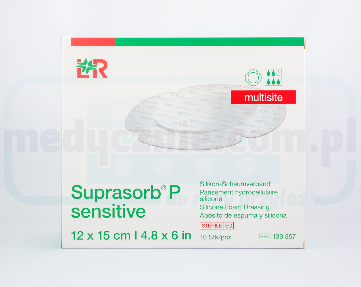 Suprasorb P sensibile 12*15 cm Bordo Multisito 1pc
