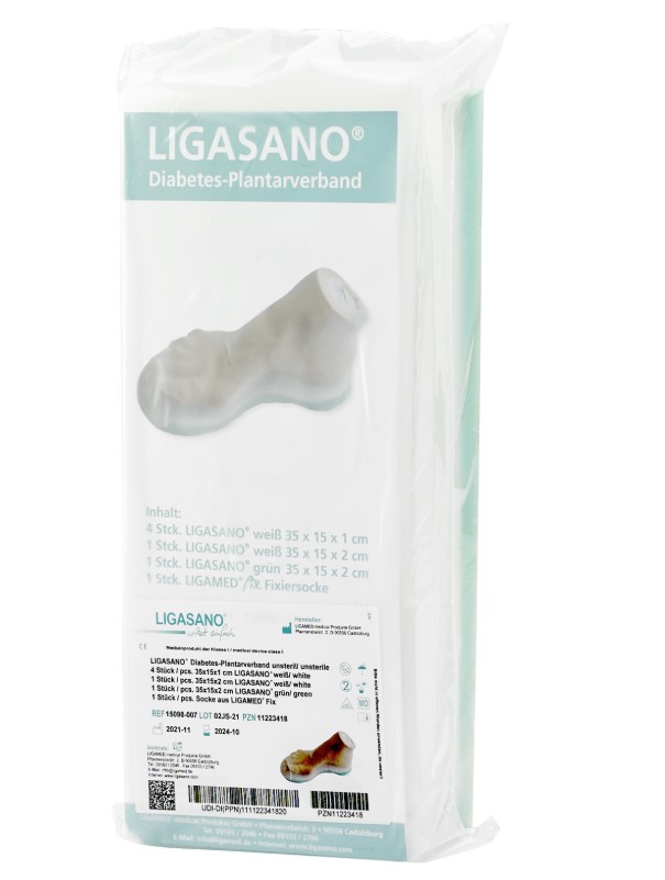 Set di 6 pezzi di benda per suola diabetica Ligasano