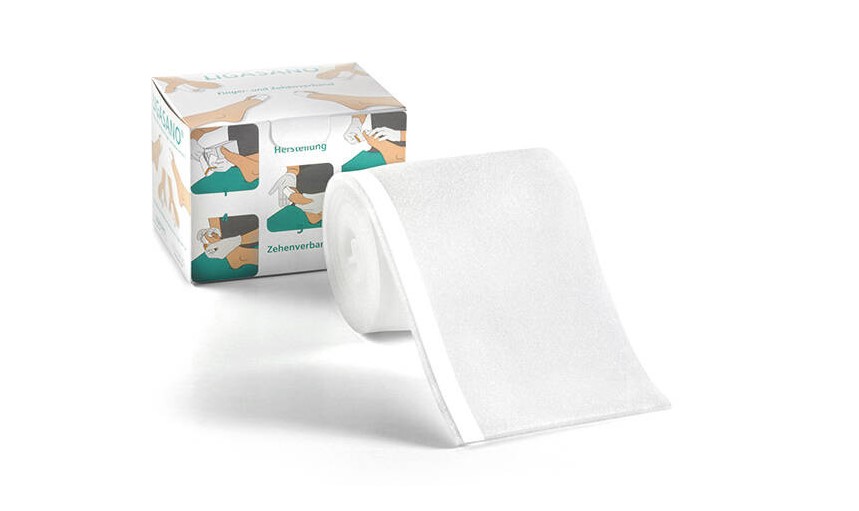 Medicazione Ligasano per dita di mani e piedi bianca 1 pezzo 200 x 14 x 0,5 cm