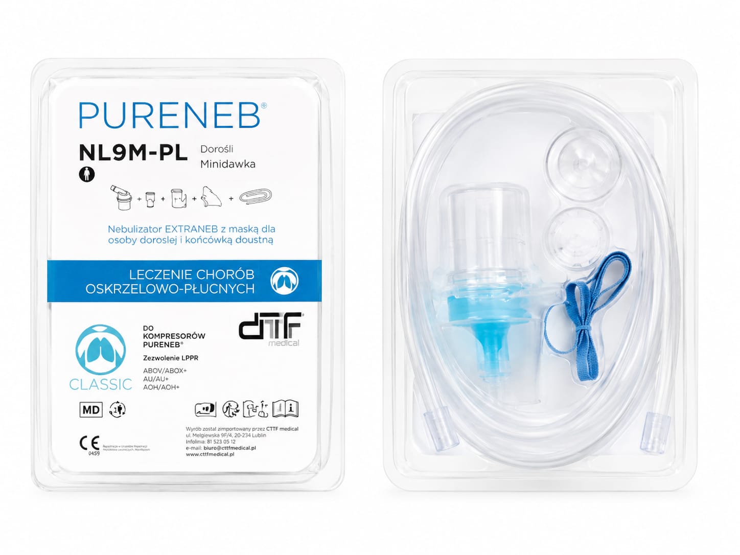 Kit di nebulizzazione per adulti NL9M-PL