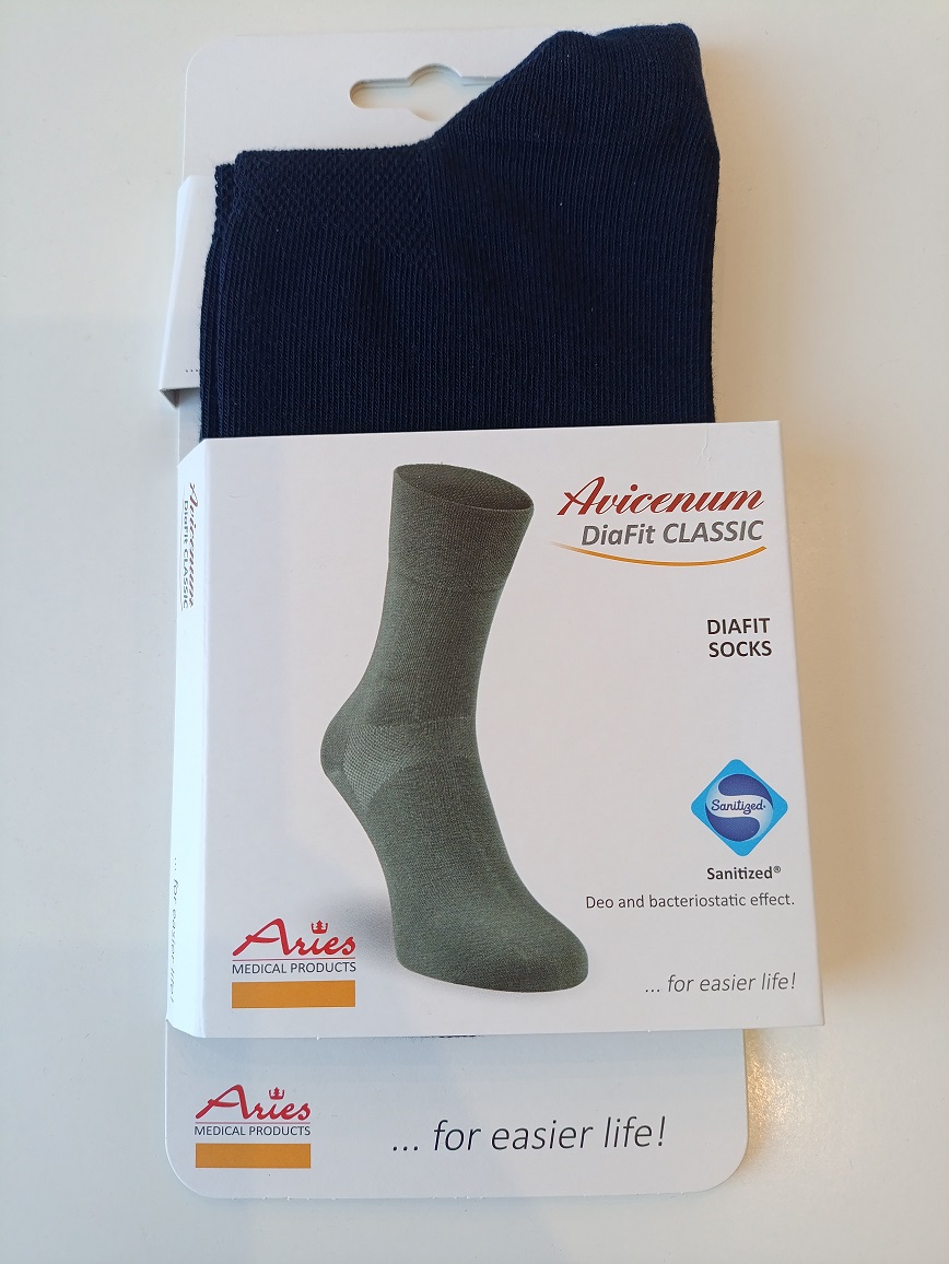 Calze per diabetici Avicenum DiaFit CLASSIC taglia 36-39 paio 5090 blu navy