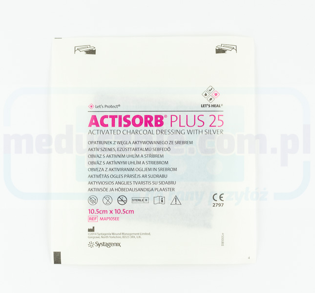 Actisorb Plus 10,5* 10,5 cm 1pc per ferite infette - immagine 2