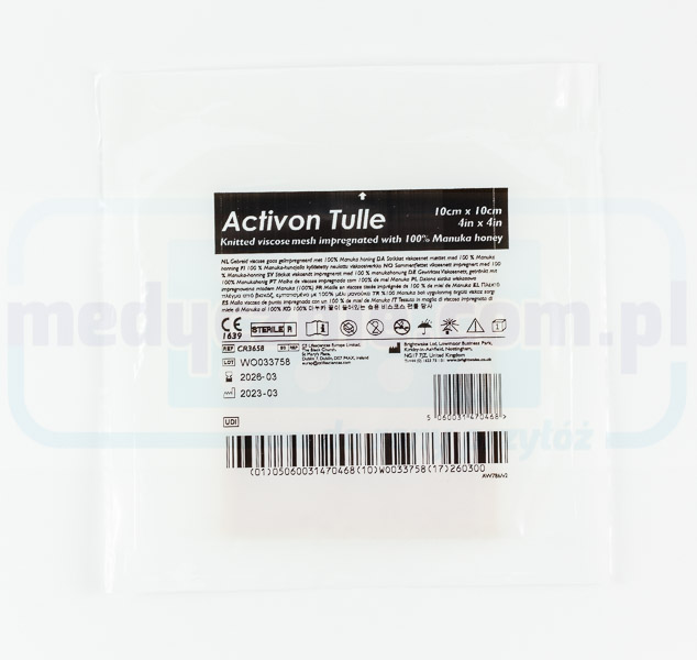 Activon Tulle 10* 10cm medicazione con miele di manuka 1pc - immagine 2