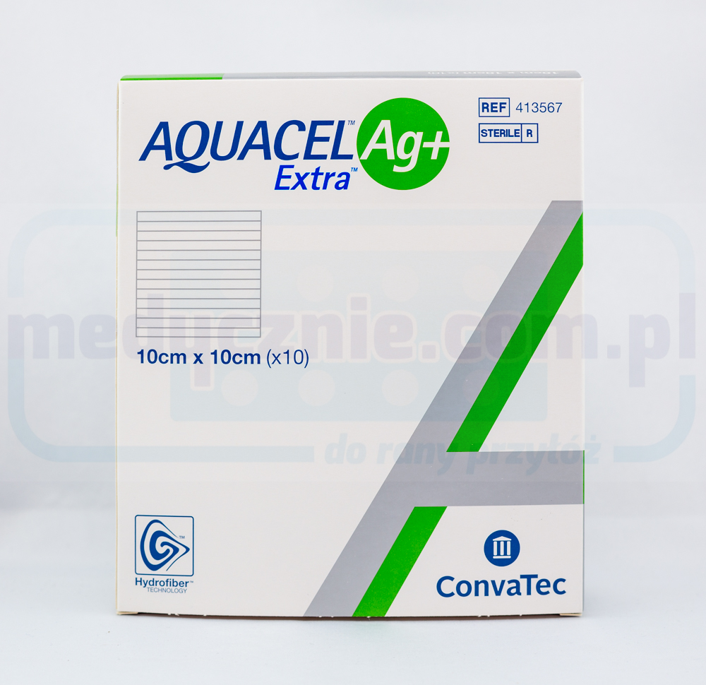 Aquacel Ag Plus Extra 10*10cm medicazione con argento 1pc