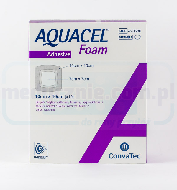 Aquacel Schiuma Adesiva 10*10cm medicazione in schiuma multistrato 1pc