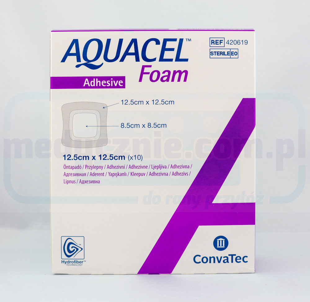 Aquacel Schiuma Adesiva 12,5*12,5cm medicazione in schiuma multistrato 1pc