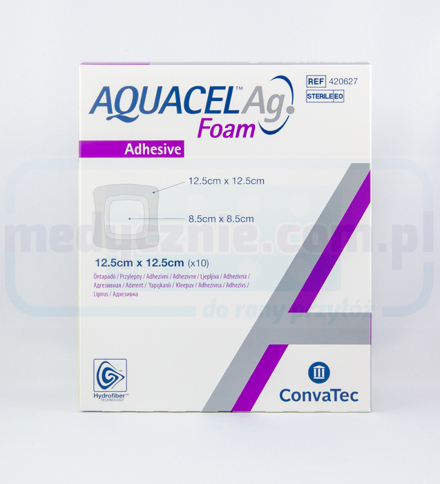 Aquacel Schiuma Ag Adesiva 12,5*12,5cm medicazione in schiuma multistrato 1pc - immagine 2