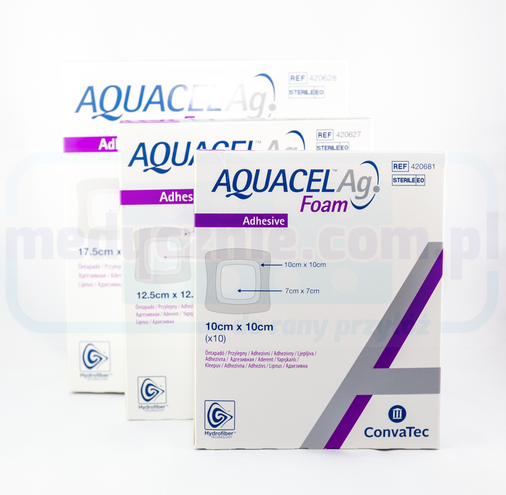 Aquacel Schiuma Ag Adesiva 17,5*17,5cm medicazione in schiuma multistrato 1pc