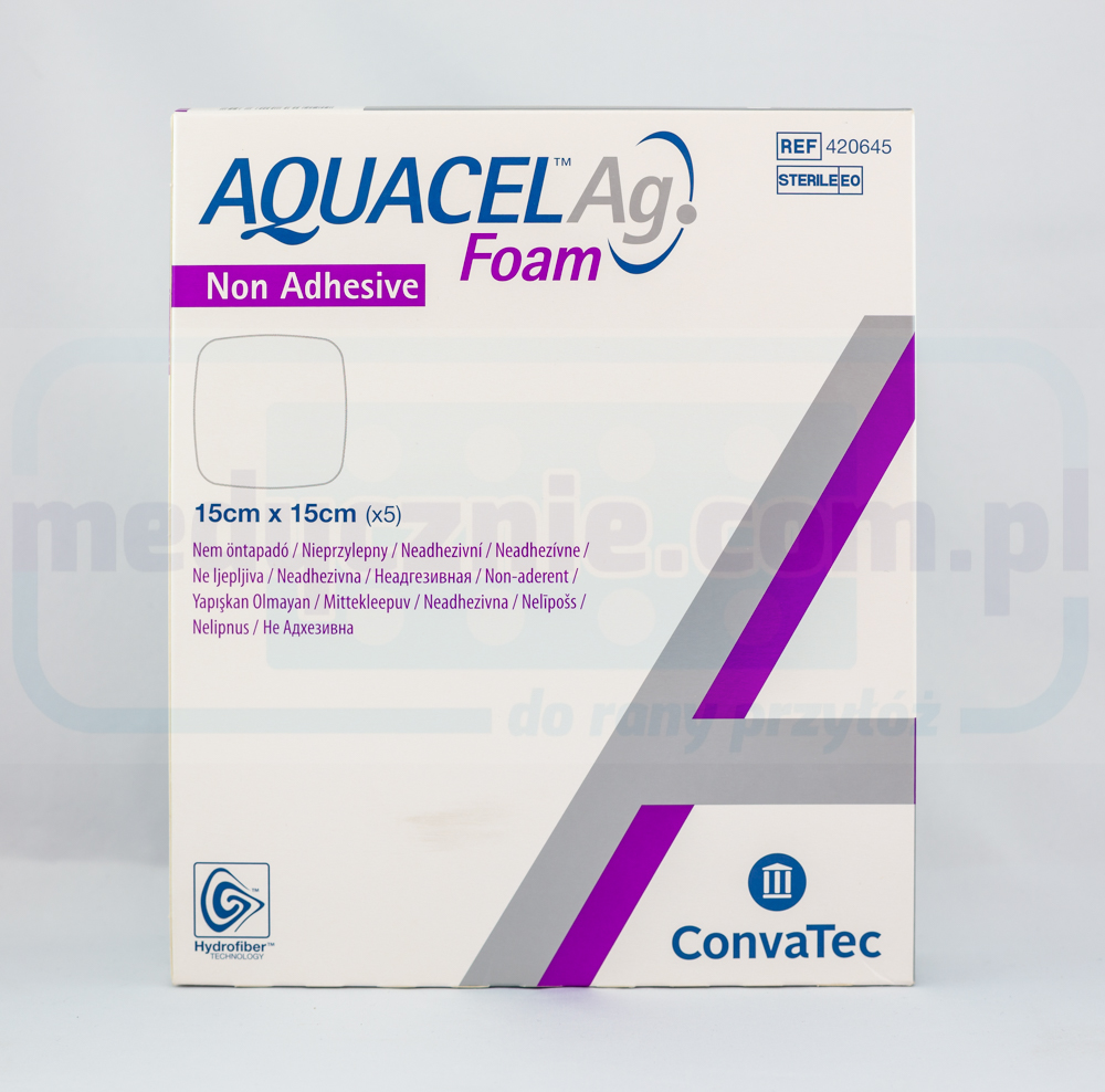 Aquacel Foam Ag Non Adesivo 15*15cm medicazione in schiuma multistrato 1pc