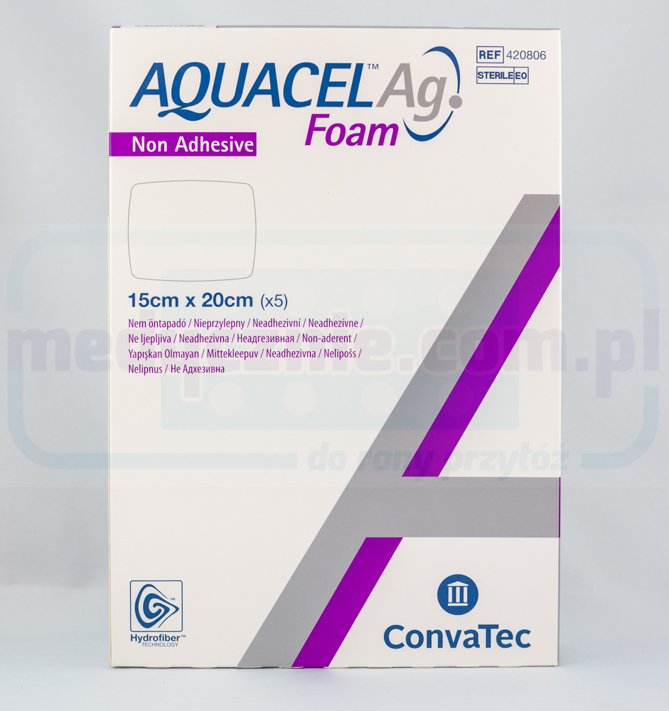 Aquacel Foam Ag Non Adesivo 15*20cm medicazione in schiuma multistrato 1pc