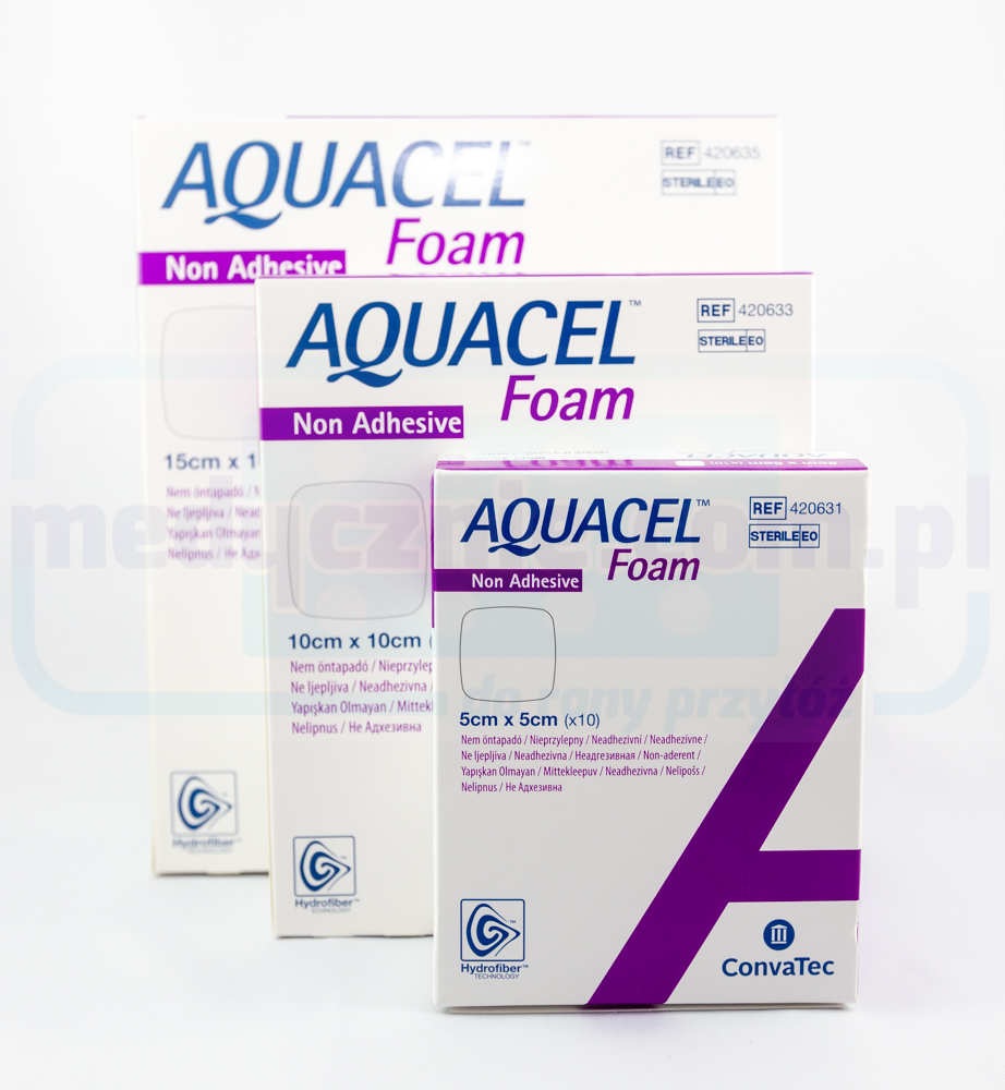 Aquacel Schiuma Non Adesiva 5*5cm medicazione in schiuma multistrato 1pc - immagine 2