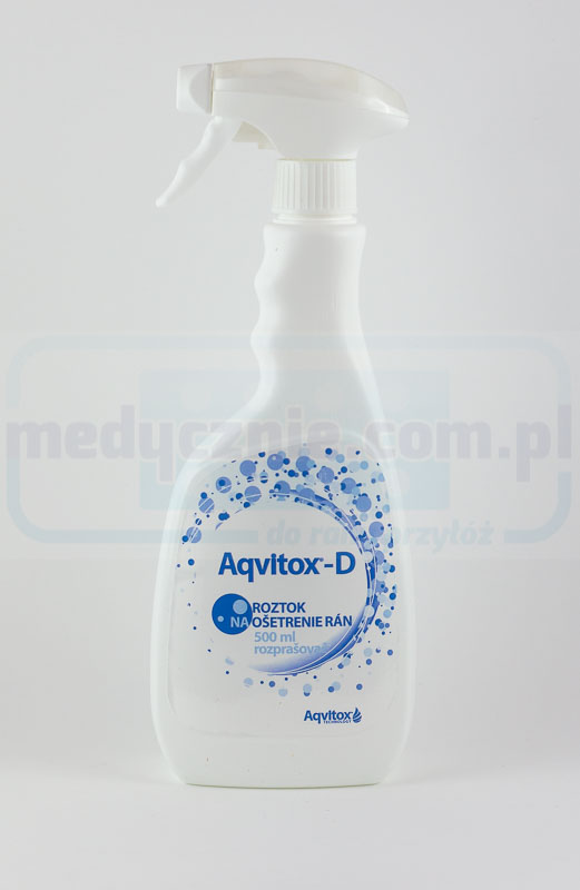 Aqvitox 500ml con nebulizzatore per la pulizia e la disinfezione delle ferite