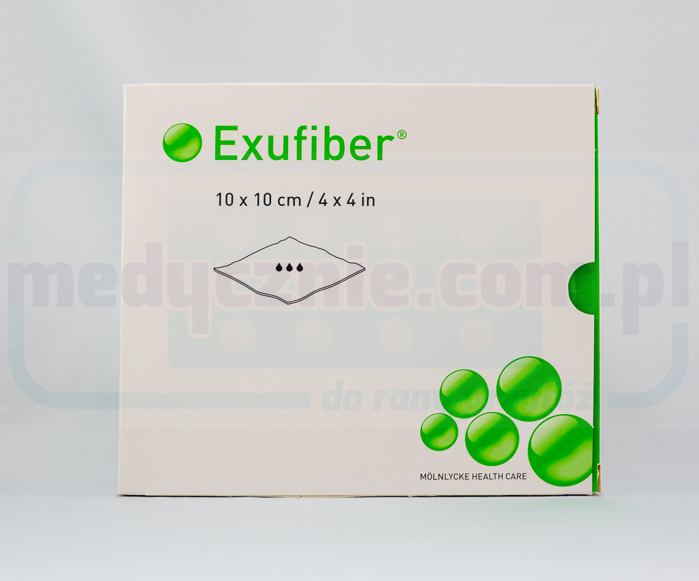 Exufiber 10cm* 10cm medicazione fibrosa gelificante 1pc