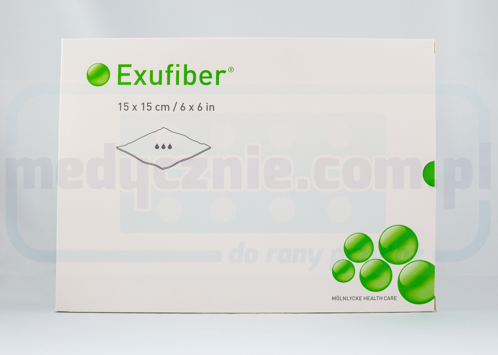 Exufiber 15cm* 15cm medicazione fibrosa gelificante 1pc - immagine 2