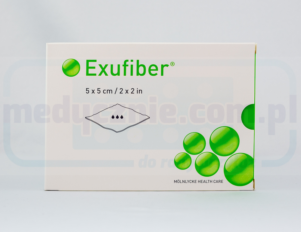 Exufiber 5cm* 5cm medicazione fibrosa gelificante 1pc
