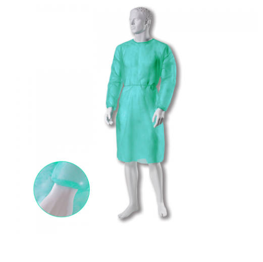 Grembiule in tessuto non tessuto con elastico 20g taglia XL 1pc verde