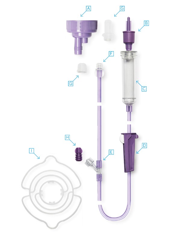 Set di gravità Flocare per sacchi e bottiglie universale 589755