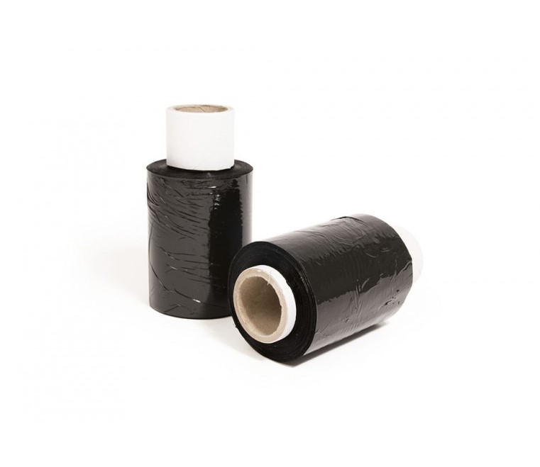 Mini film estensibile rap nero 250m lunghezza 25cm larghezza