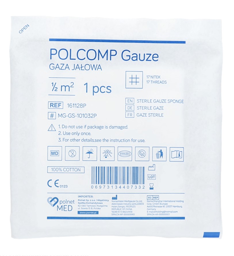 Garza sterile 17N 1/2m2 1pc