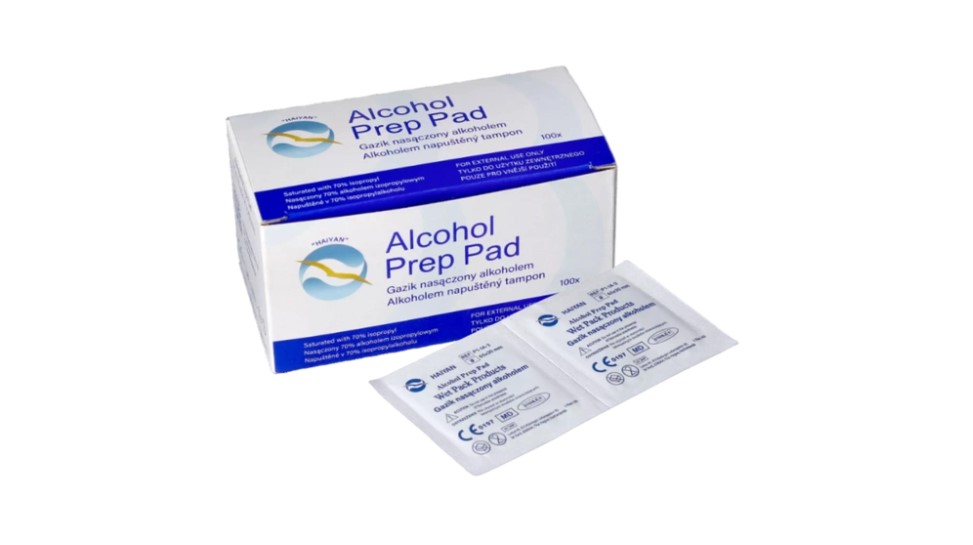 Tamponi per la disinfezione della pelle 6,5 * 3 cm 100 pezzi