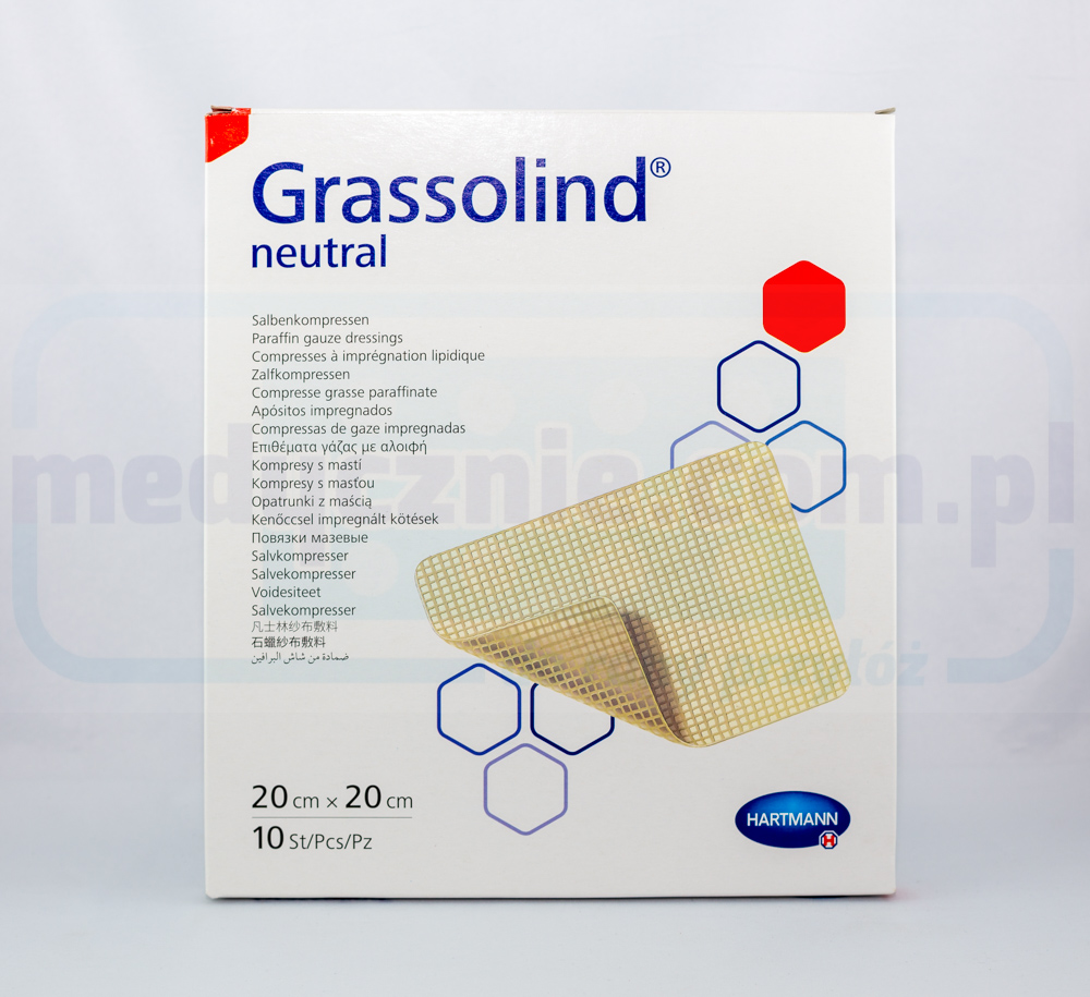 Grassolind 20*20cm medicazione per ustioni 1pc