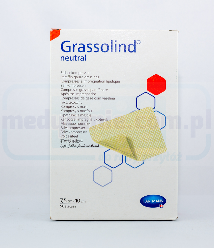 Grassolind 7,5*10cm medicazione per bruciature 1pc