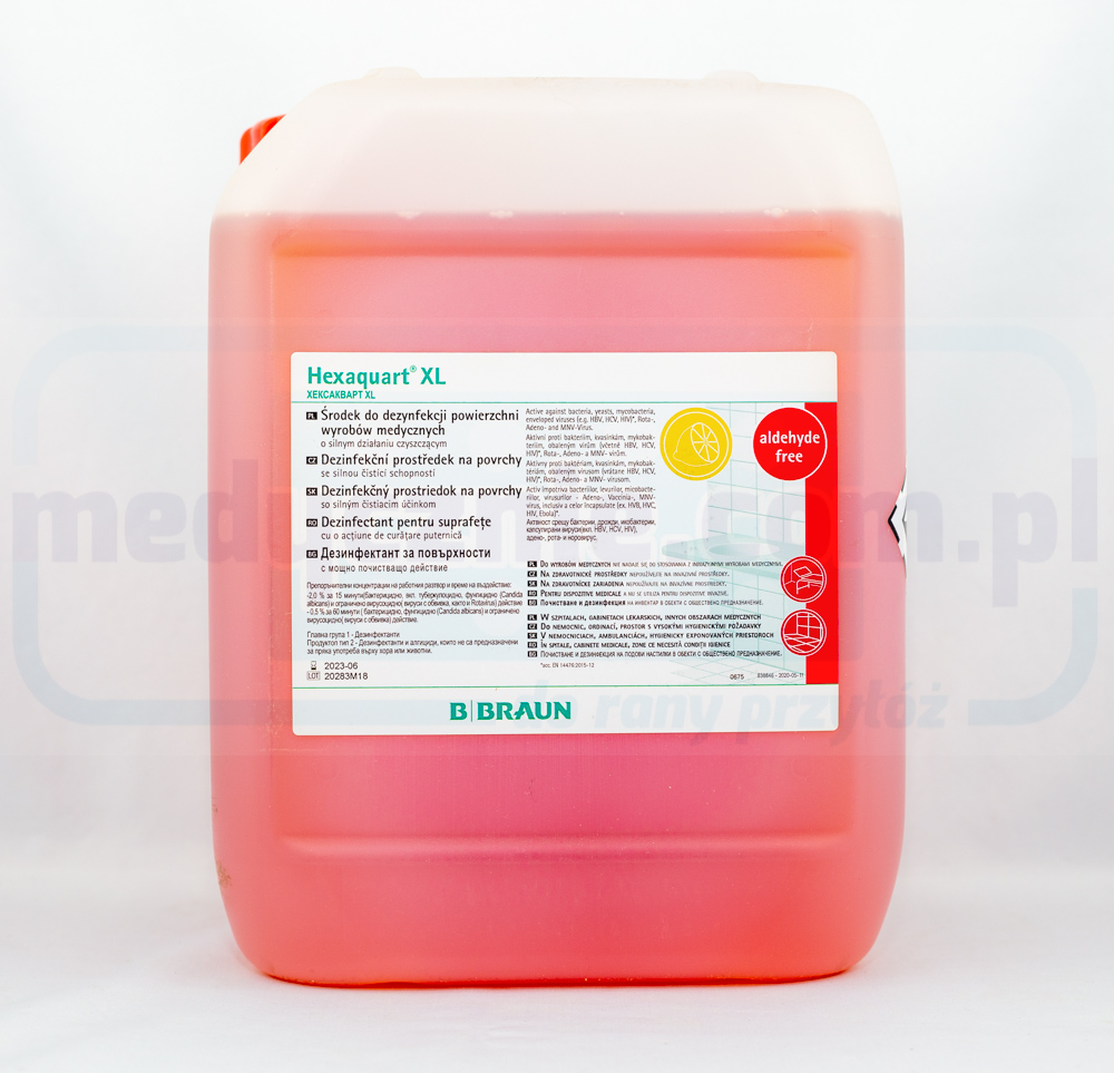 Hexaquart XL 5L concentrato per la disinfezione di grandi superfici