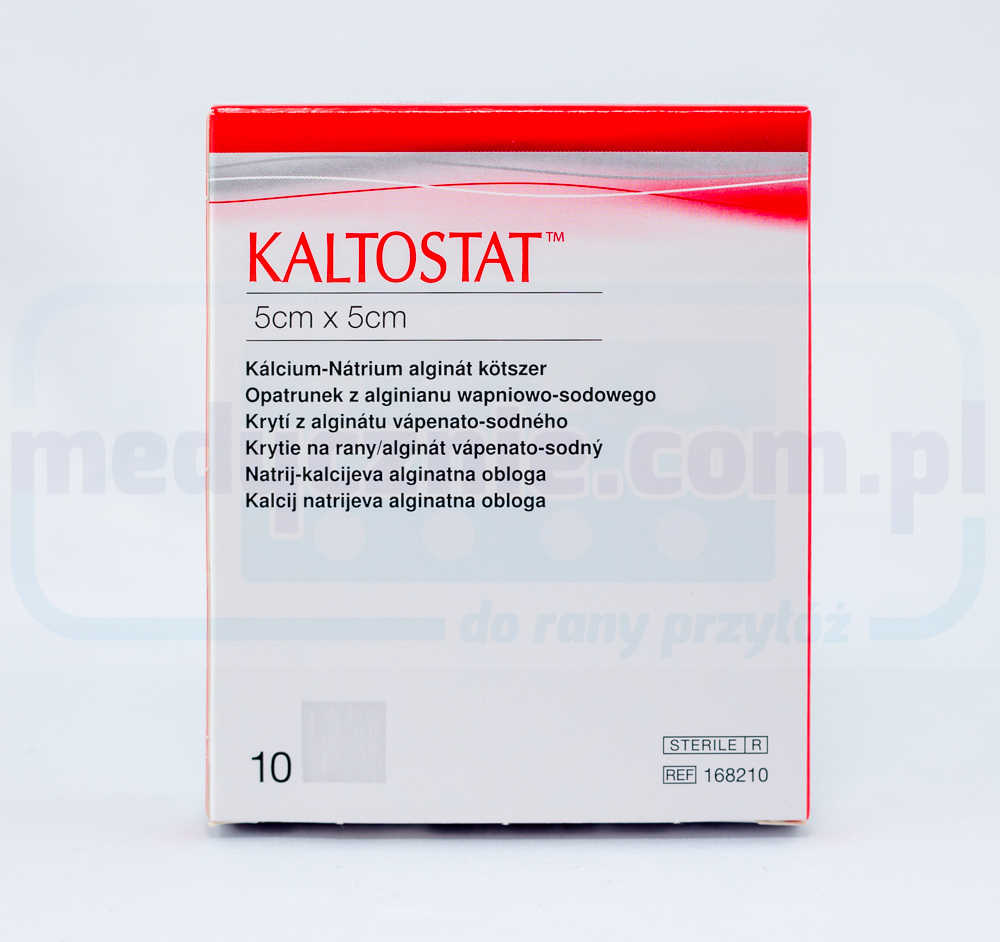 Caltostat 5*5cm medicazione in alginato per ferite croniche 1pc