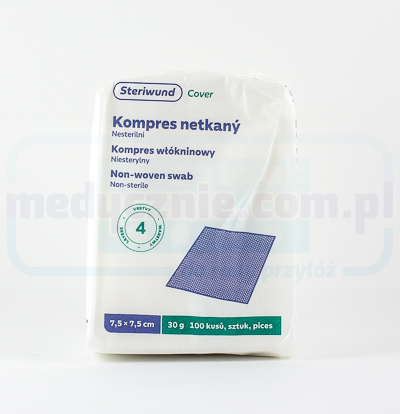 Compressa non sterile in tessuto non tessuto 7,5*7,5 cm 100 pz 30g 4W