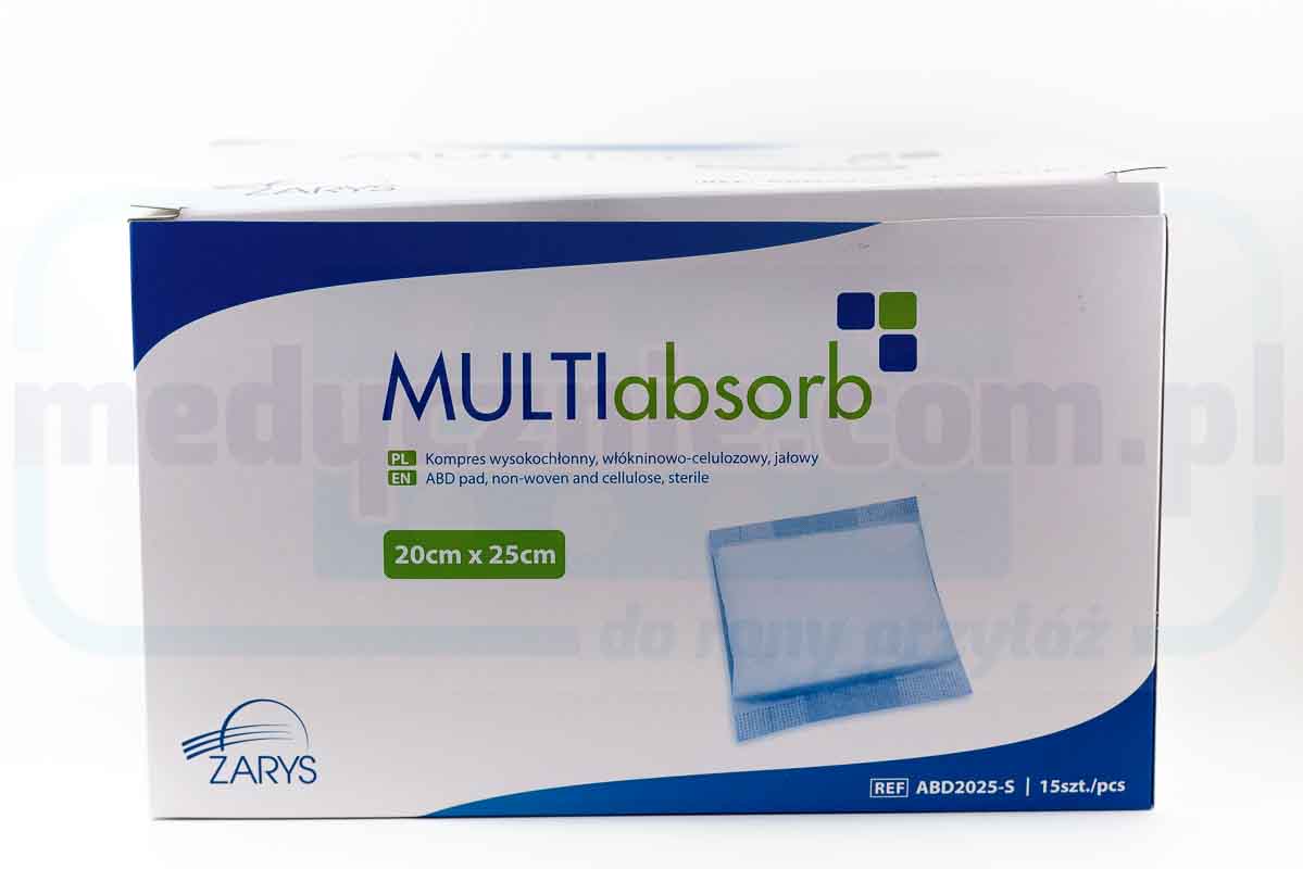 MULTIabsorb S 20cm x 25cm 1pc altamente assorbente; compressa di cellulosa non tessuta, sterile - immagine 2