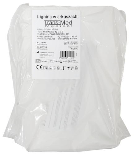 Lignina - foglio 20*30cm 1kg bianco