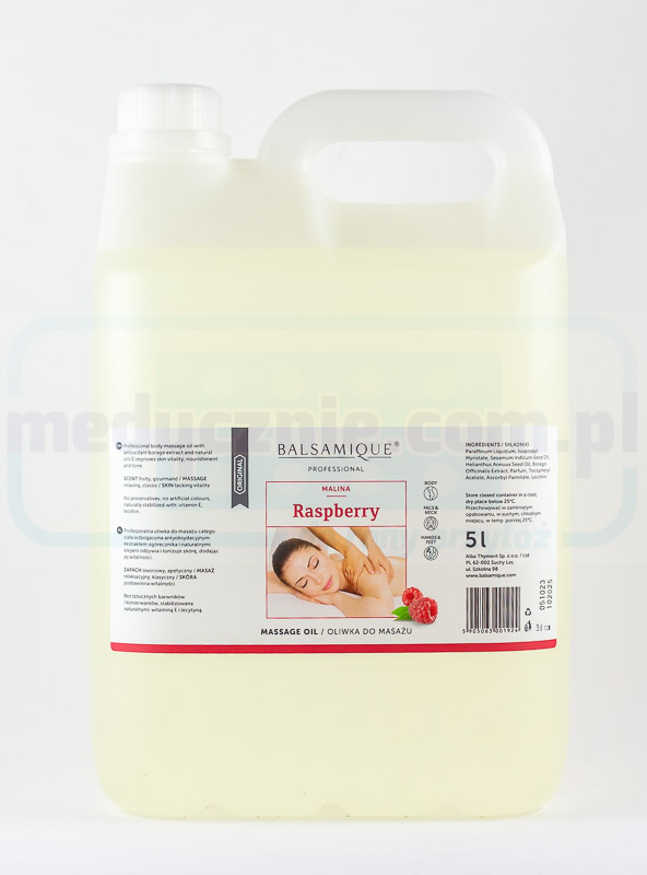 Olio da massaggio al lampone 5L BALSAMIQUE