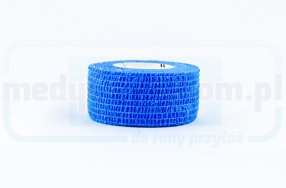 Banda adesiva 2,5 cm*4,5 m 1pc elastico blu, autoadesivo